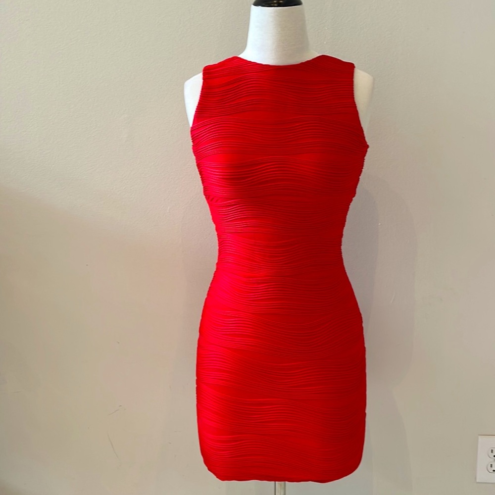 Pretty red mini dress